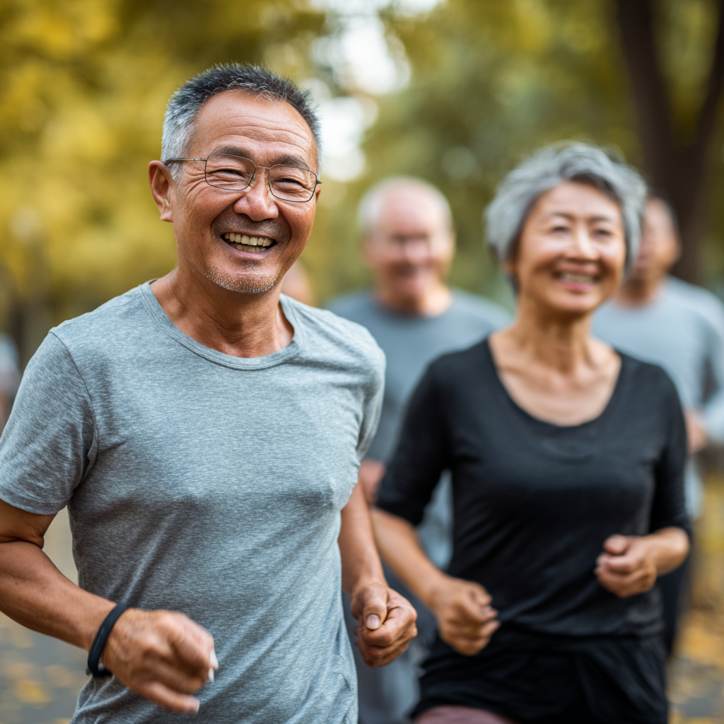 Взрослая женщина казахского происхождения пьет воду после тренировки в спортивном зале, улыбается